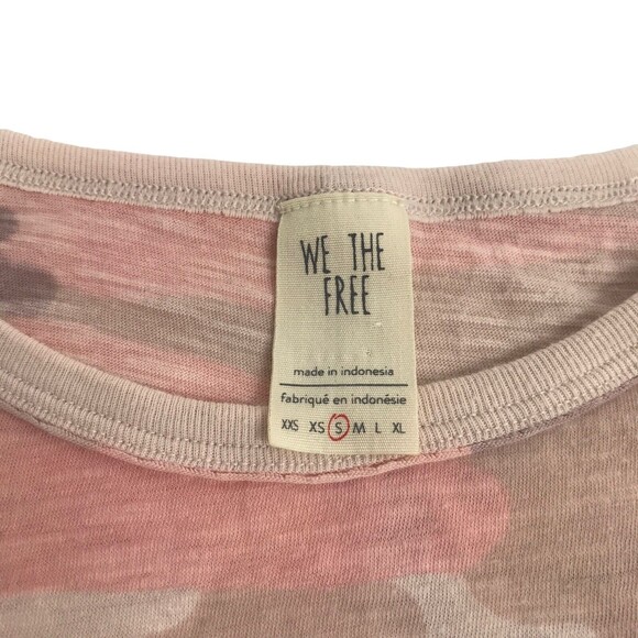 We the Free Women’s Pink Camo Clare Tee Size S - Picture 2 of 9